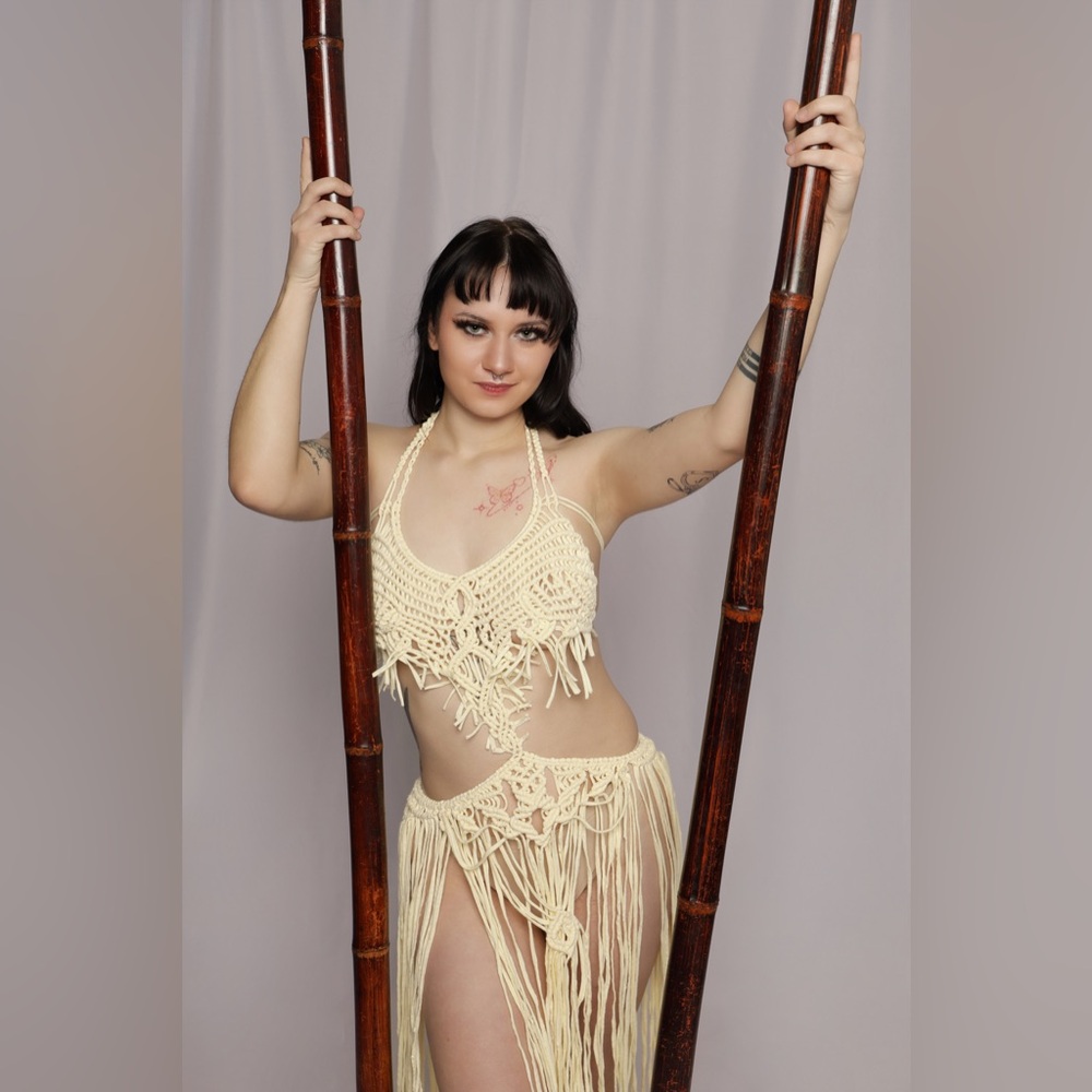 Original GoodVibeGoda Handmade Macramé Rope Dress